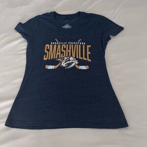 Nashville Predators “Smashville” Dark Blue V-Neck Tee